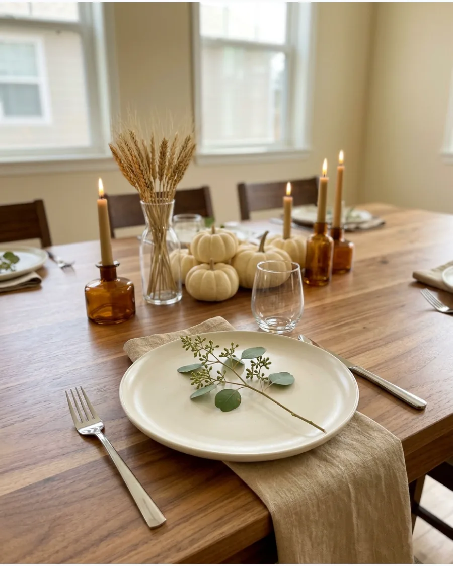 34. Eucalyptus Sprig Place Setting