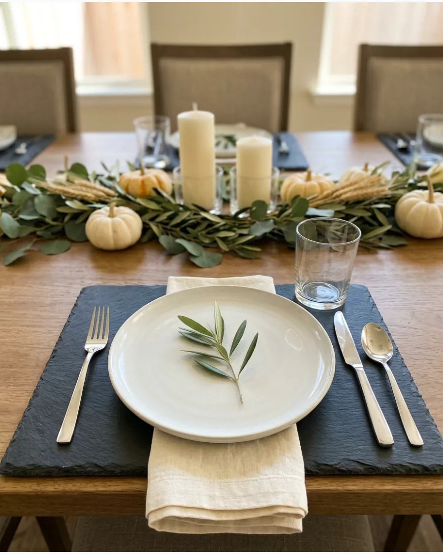 35. Olive Branch Thanksgiving Place Setting