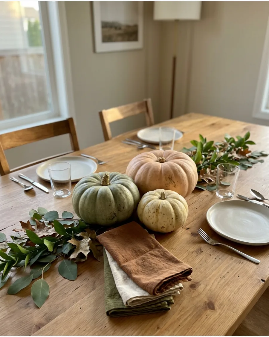 14. Heirloom Pumpkin Thanksgiving Tablescape