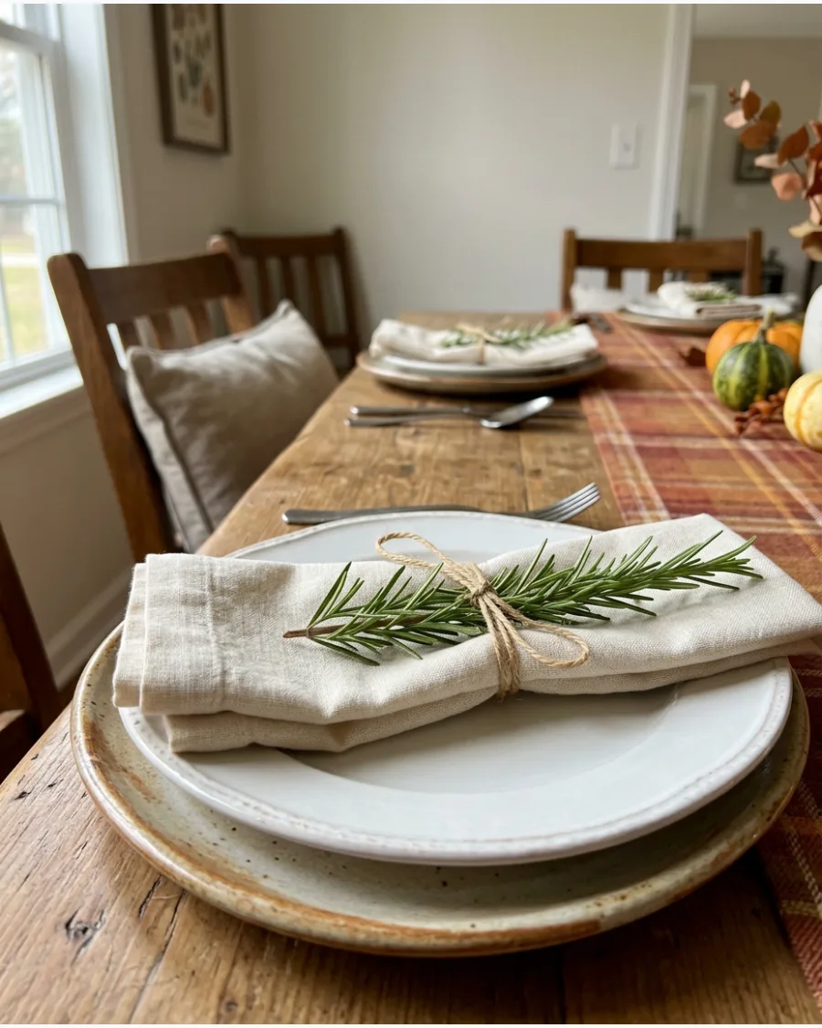 34. Rosemary Thanksgiving Place Setting