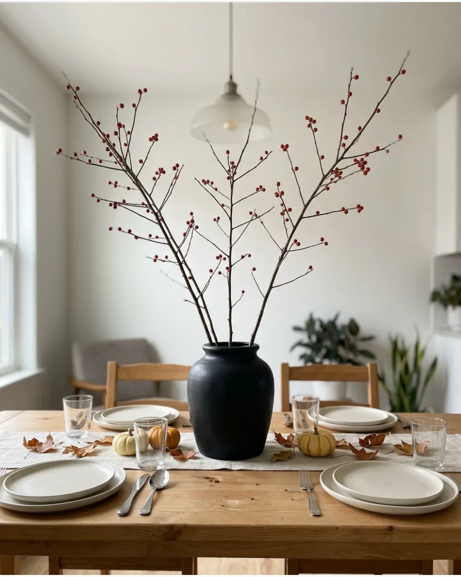35. Foraged Branch Thanksgiving Tablescape