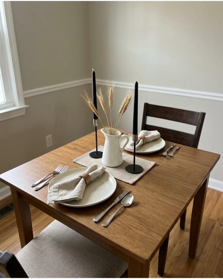 45. Simple Small-Table Thanksgiving Tablescape