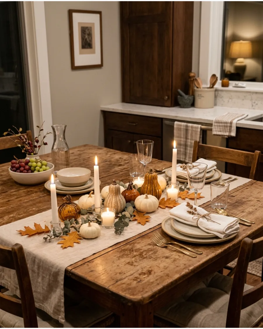 50. Simple Thanksgiving Tablescape With Things You Already Have