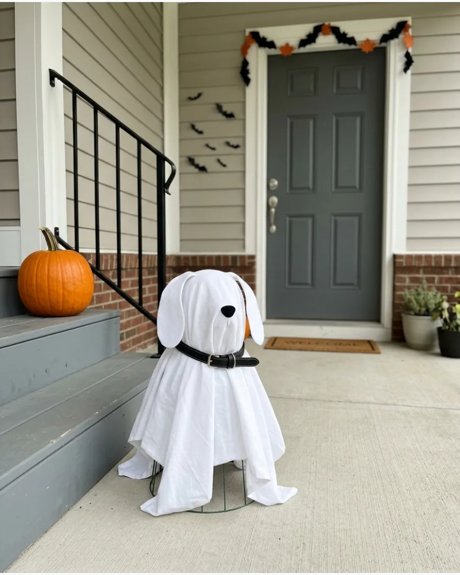 49. Tomato Cage Dog Ghost