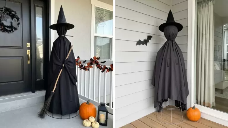 50 DIY Tomato Cage Witch Ideas