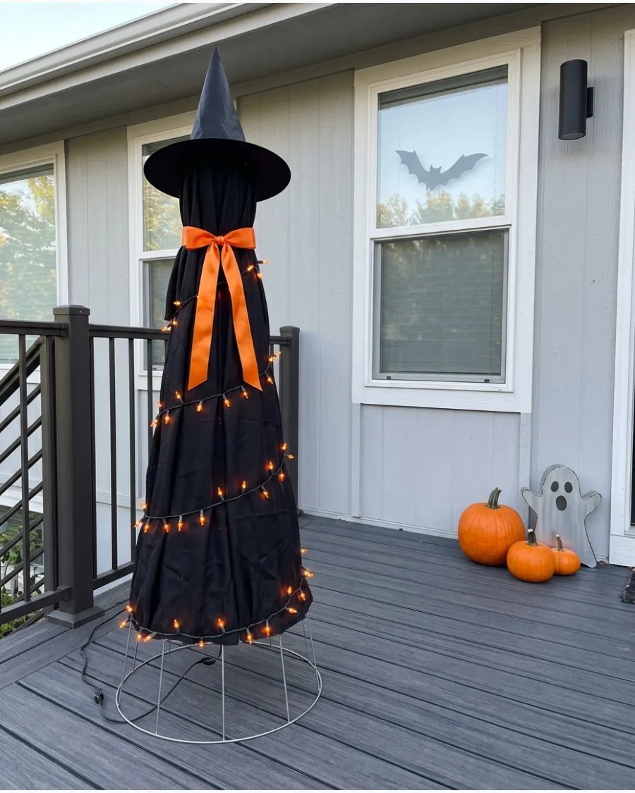 12. Orange Halloween Witch
