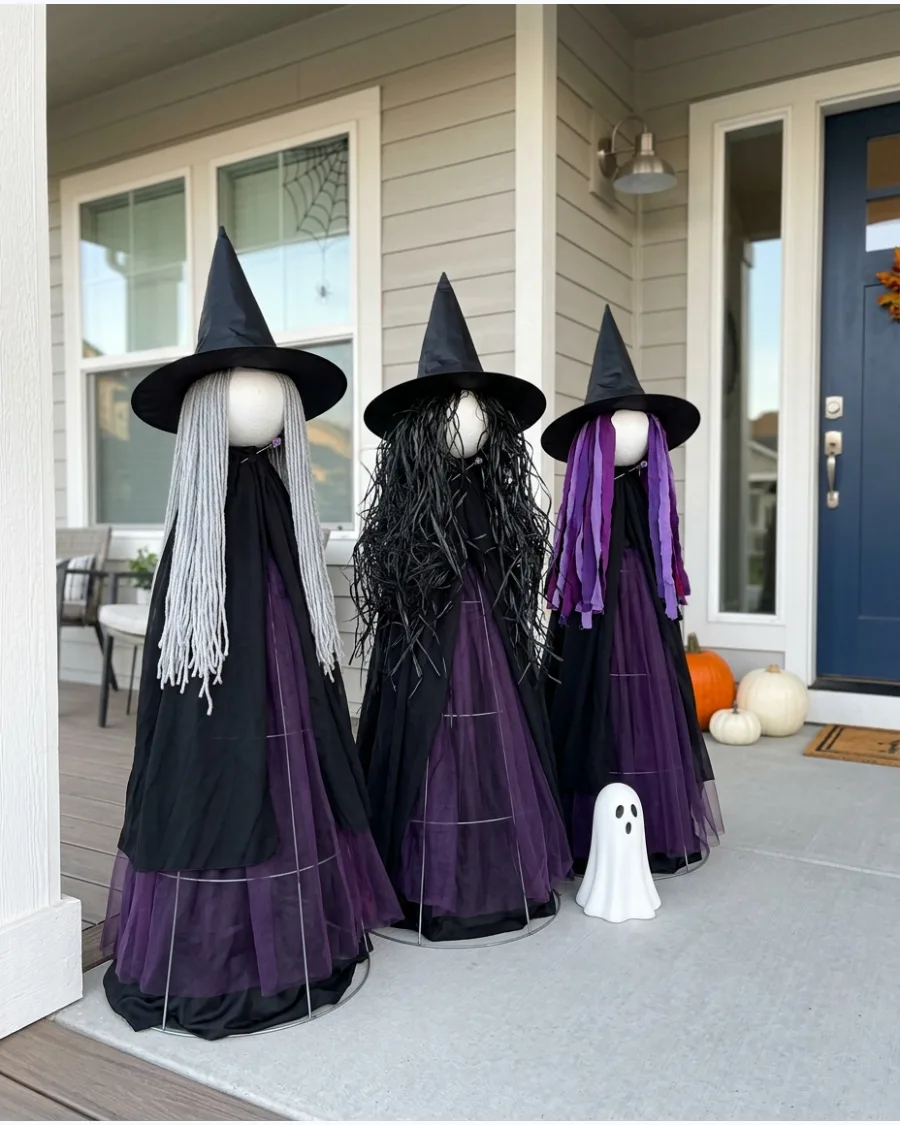 23. Witch Trio With Different Hairstyles