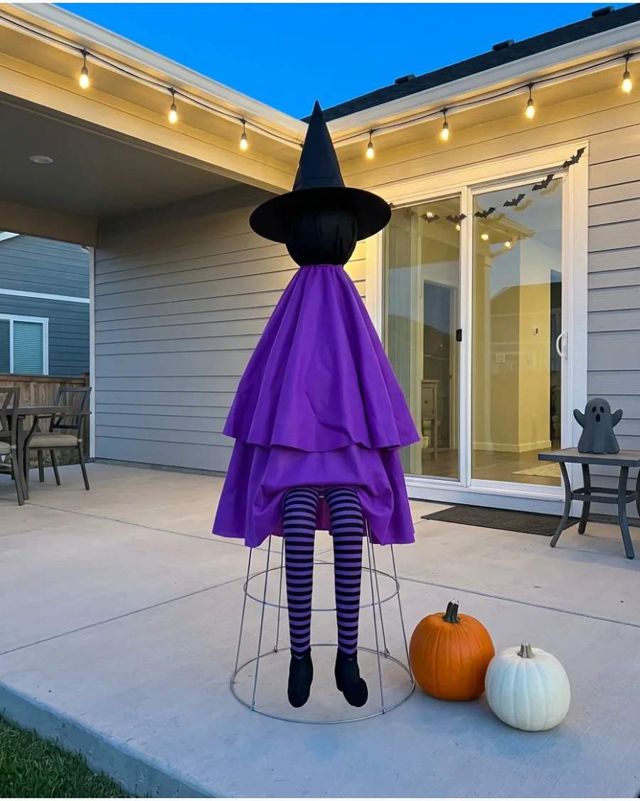 29. Purple Witch With Striped Legs