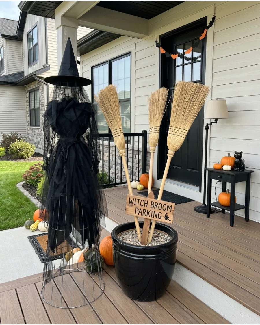 43. Witch Broom Parking Display
