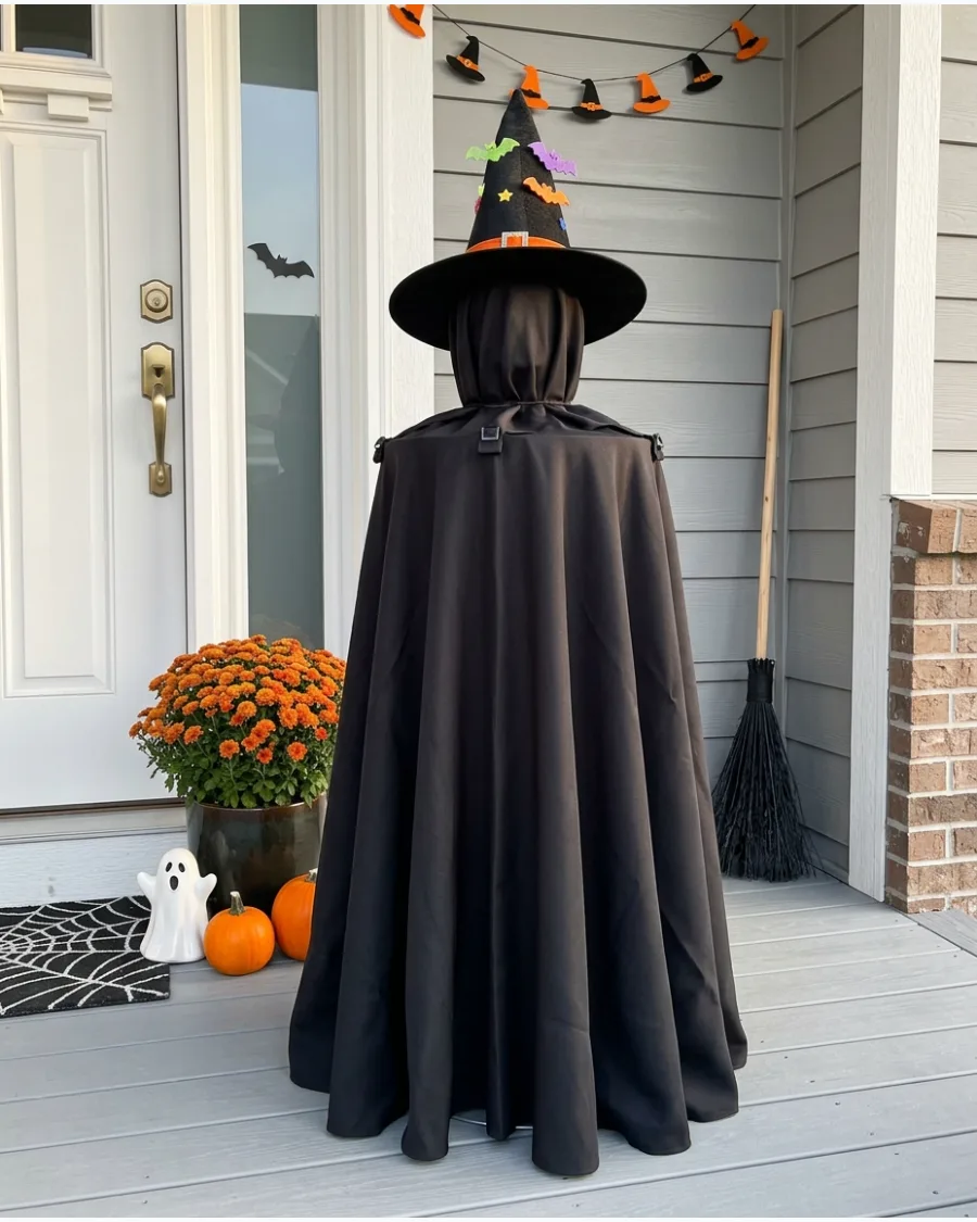 6. Fabric Tablecloth Witch