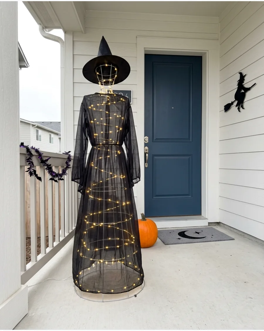 9. Warm White Light-Up Witch