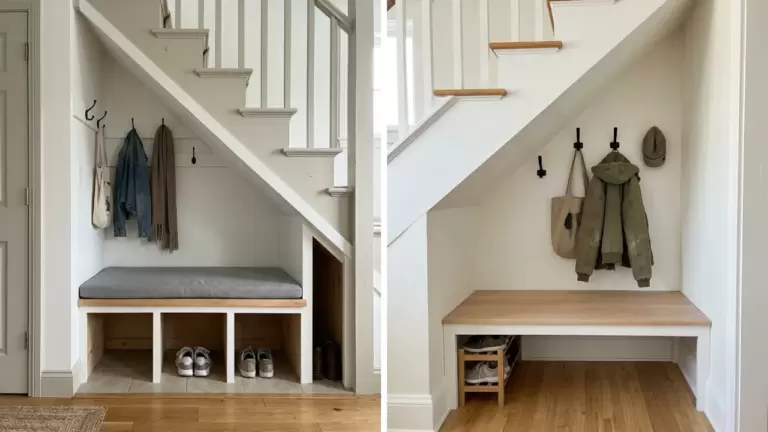 50 Under Stairs Mudroom Ideas