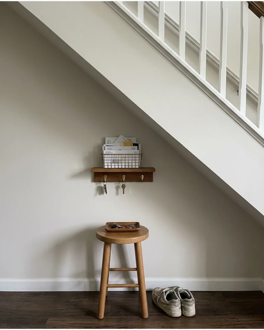 13. Tiny Under-Stairs Drop Zone