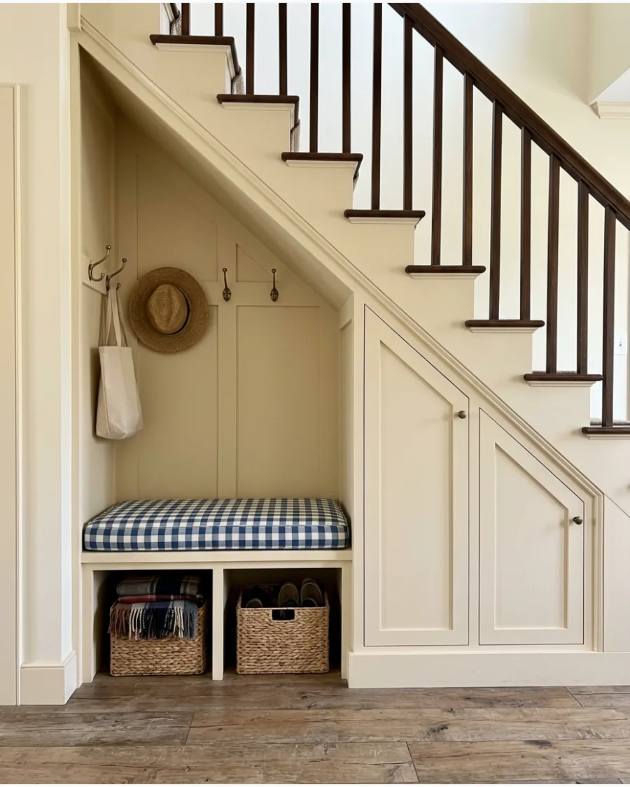 34. Cottage Under-Stairs Mudroom