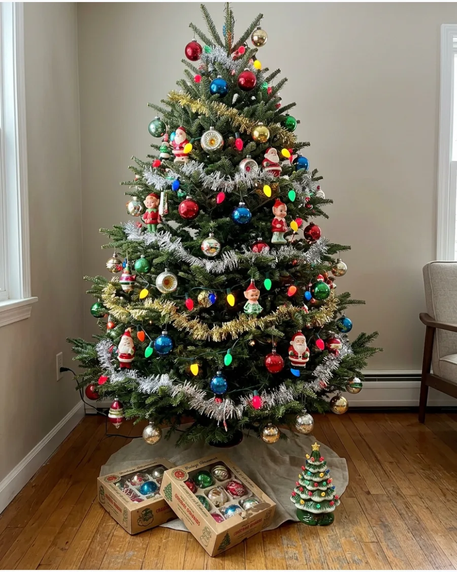 3. 1950s Retro Christmas Tree