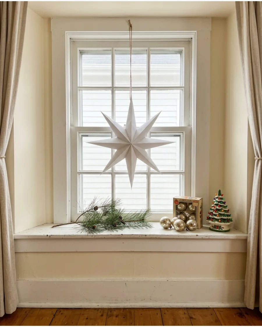 55. Vintage Christmas Window Display