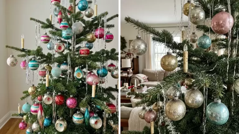 60 Vintage Christmas Tree Decoration Ideas