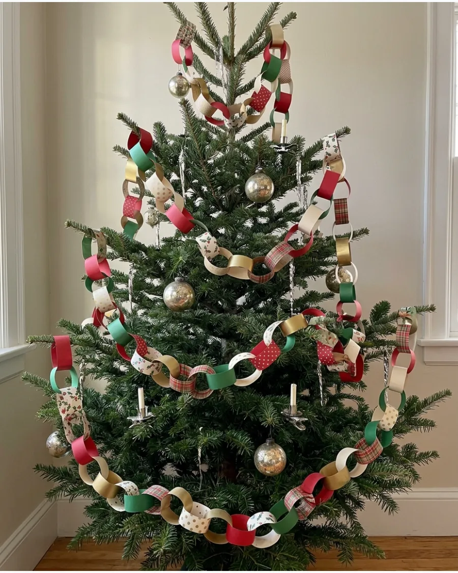 13. Handmade Paper Chain Garland
