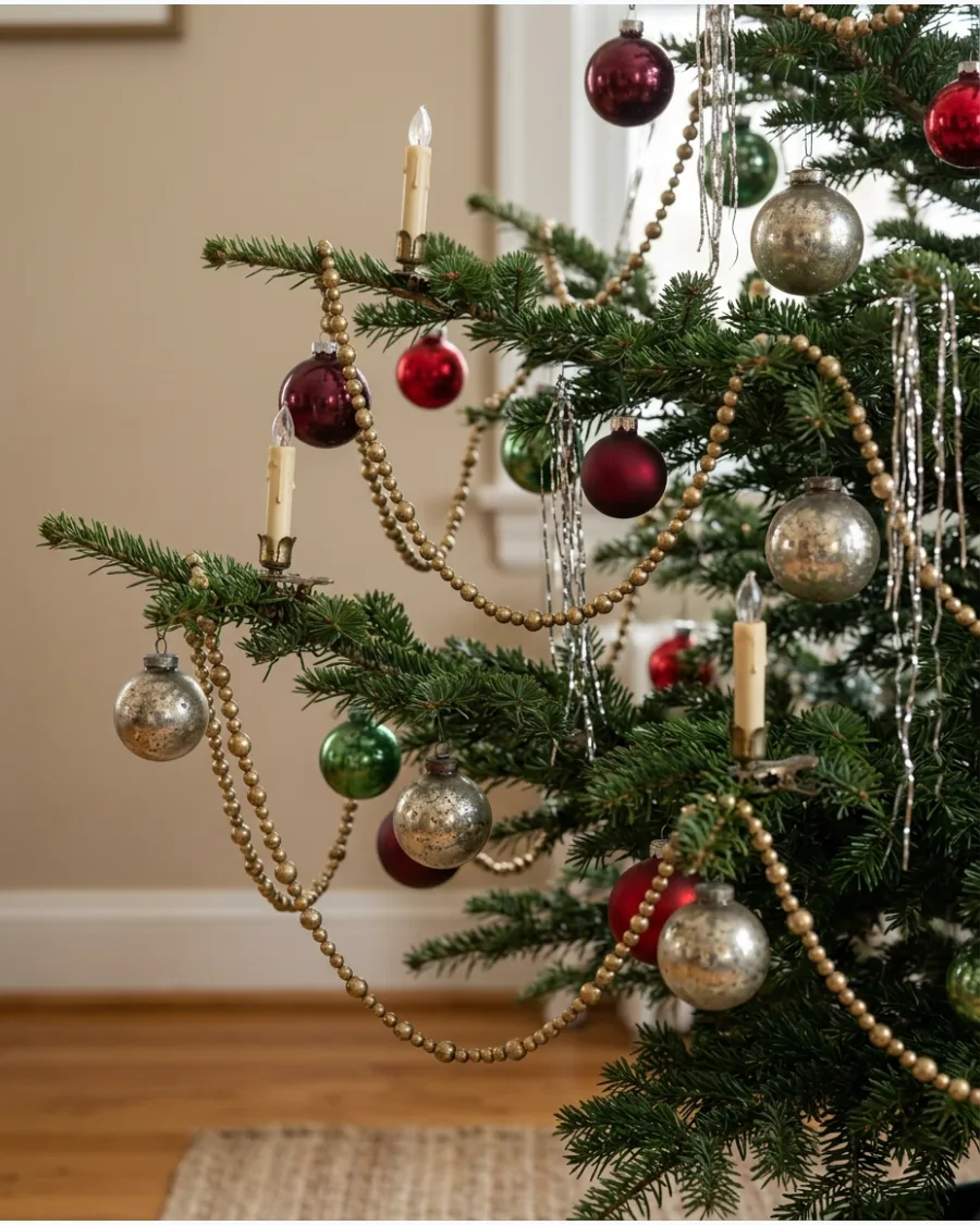 25. Vintage Gold Bead Garland