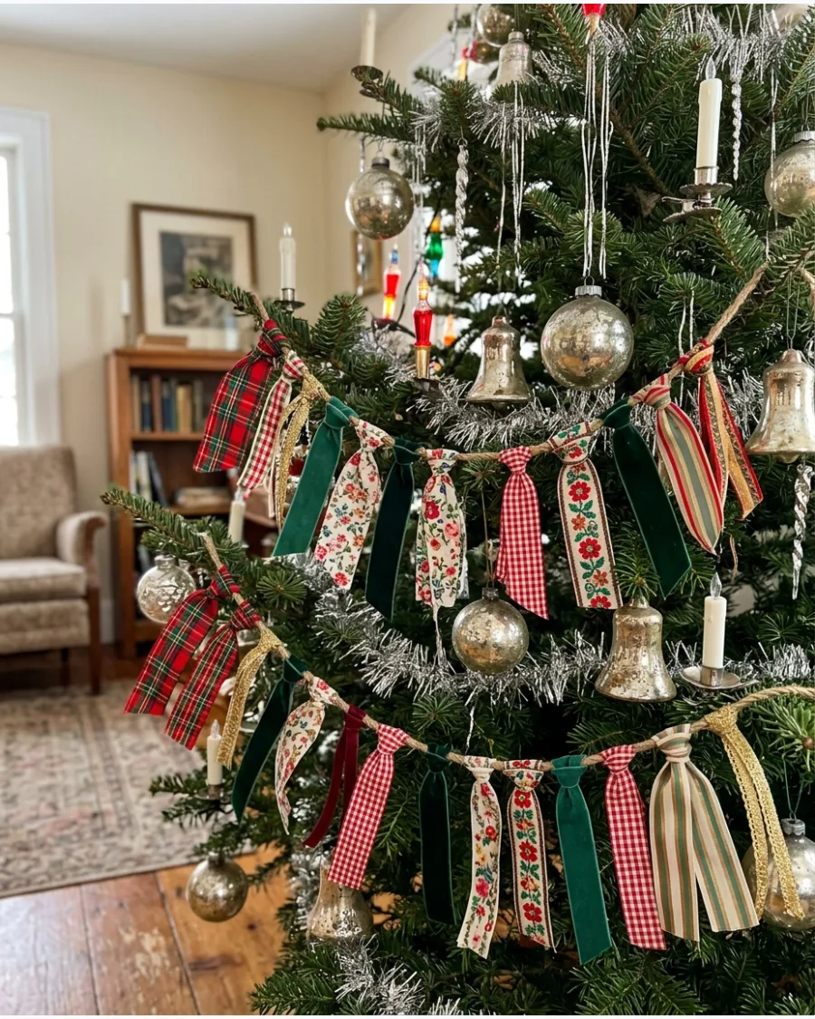 29. Vintage Ribbon Scrap Garland