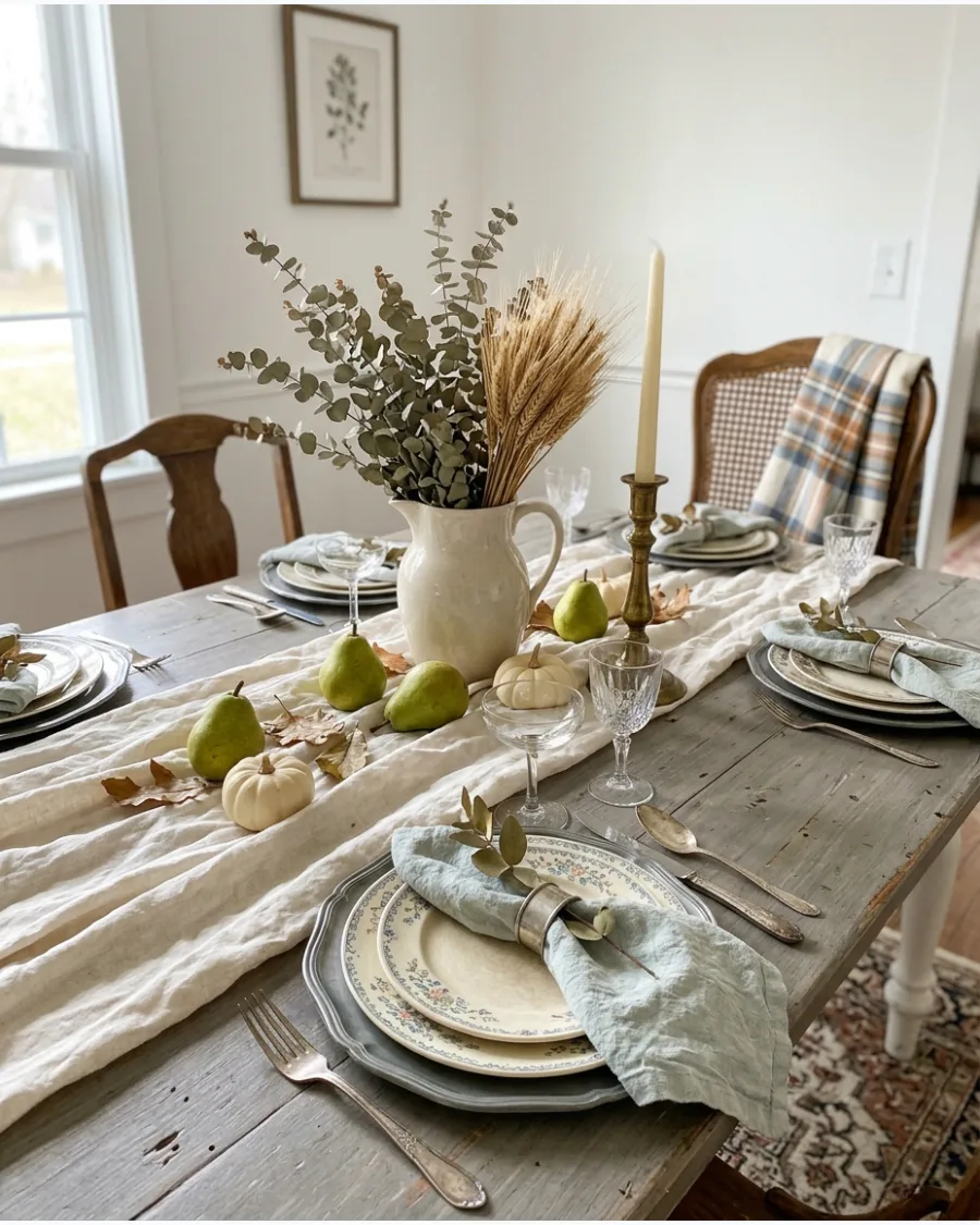 11. Vintage French Country Thanksgiving Tablescape