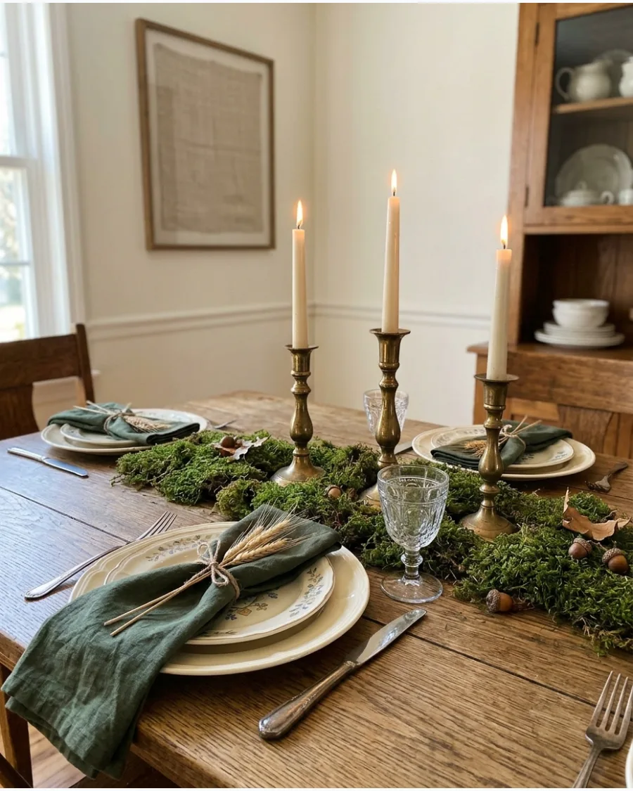 34. Mossy Brass Woodland Table