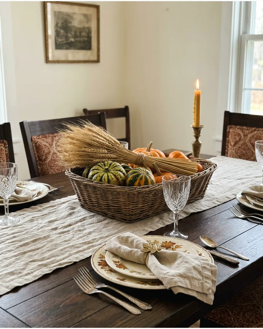 51. Vintage Harvest Thanksgiving Tablescape