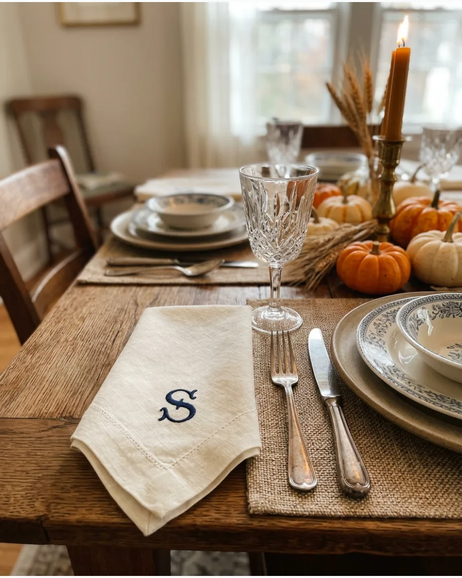 60. Elegant Heirloom Thanksgiving Tablescape