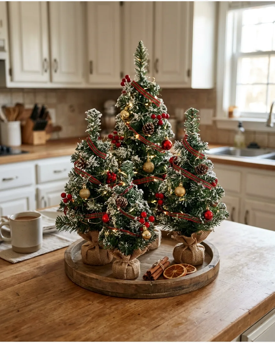 42. Dollar Store Christmas Tree Centerpiece