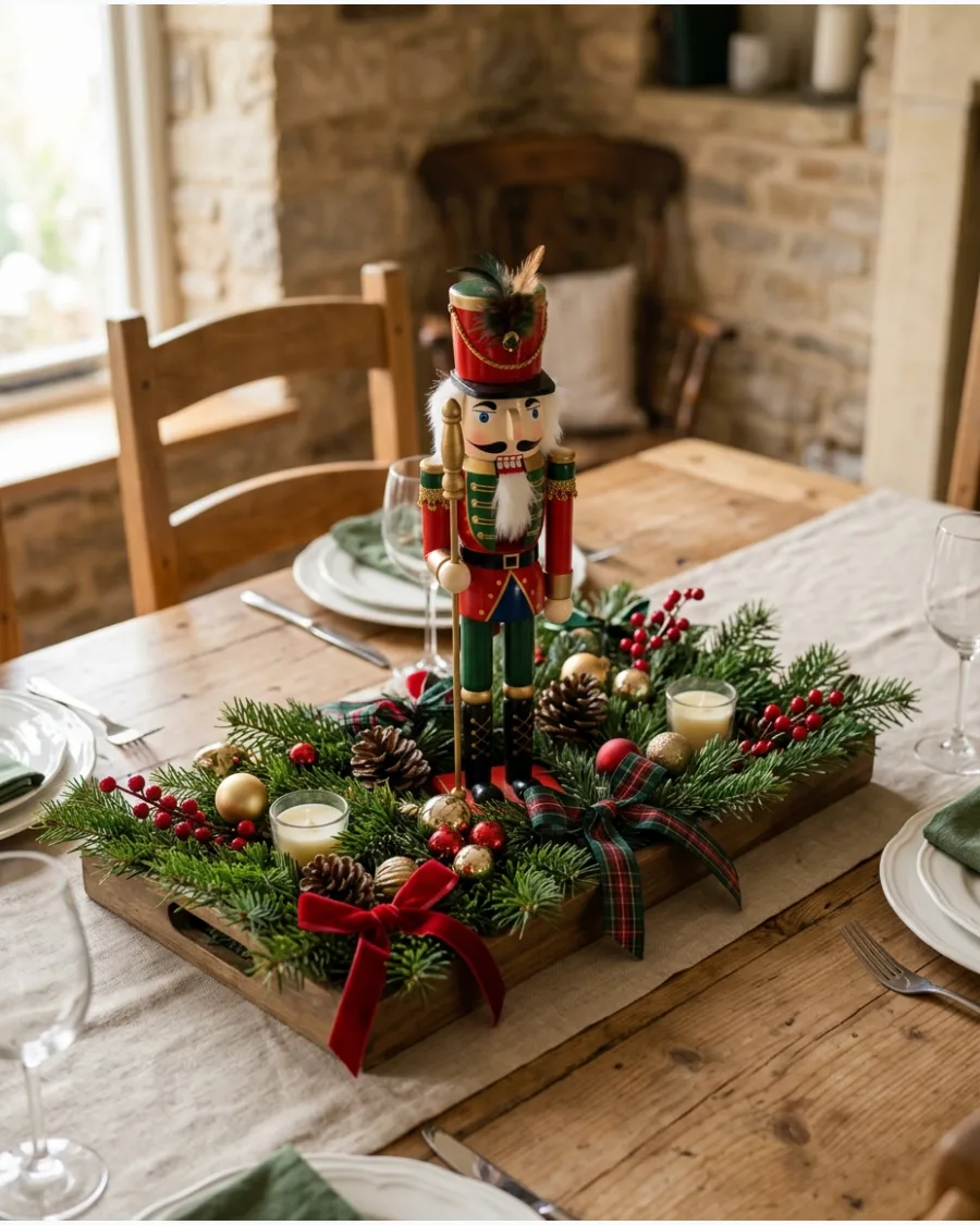 56. Nutcracker Christmas Centerpiece