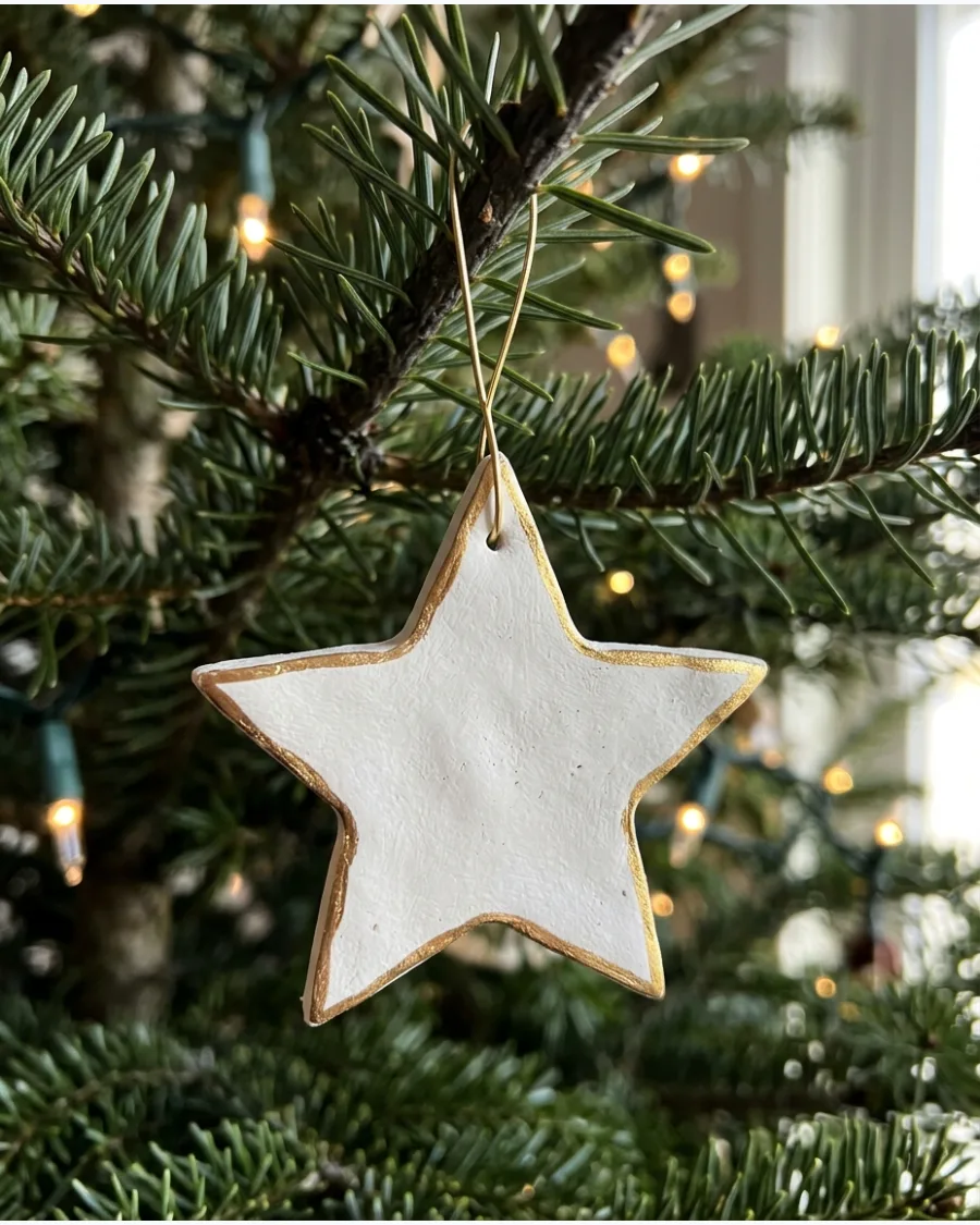 14. Gold-Edged Clay Ornaments