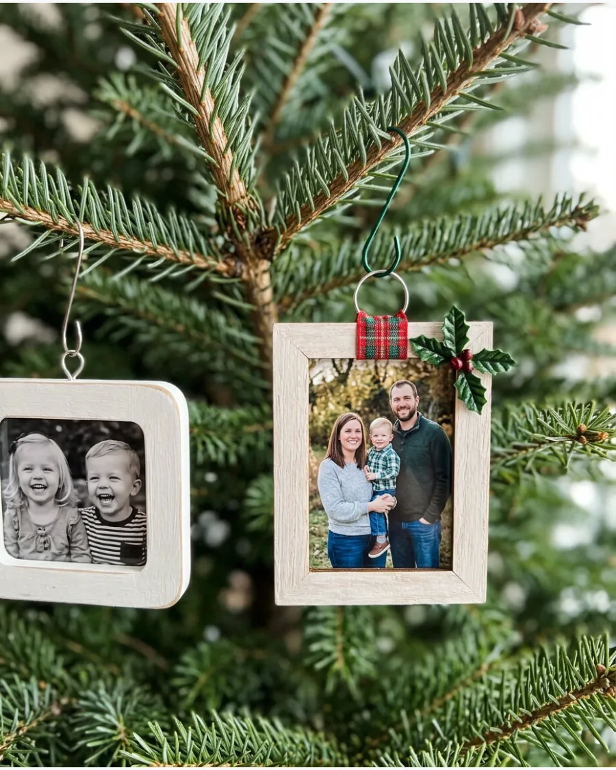 41. Family Photo Frame Ornaments