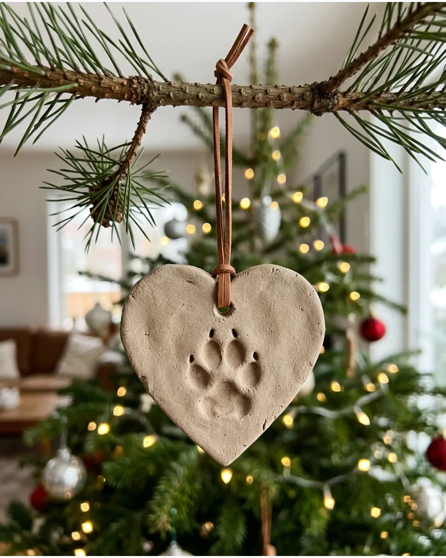 45. Pet Paw Print Ornaments