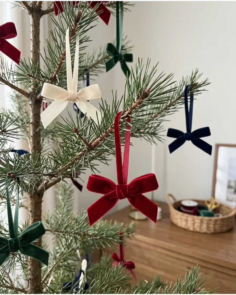 5. Mini Ribbon Bow Ornaments