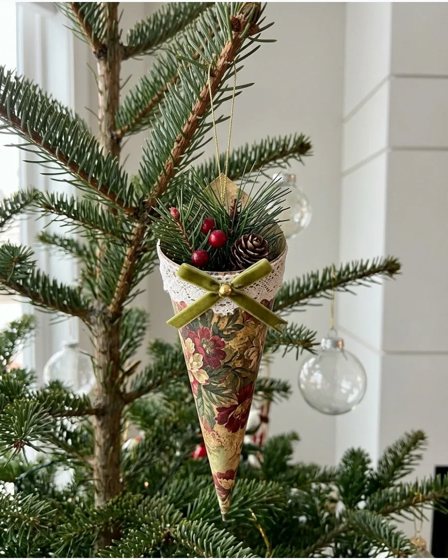 50. Victorian Paper Cone Ornaments