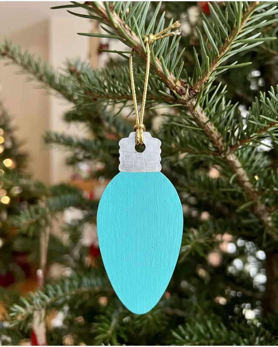 54. Miniature Retro Christmas Light Ornaments