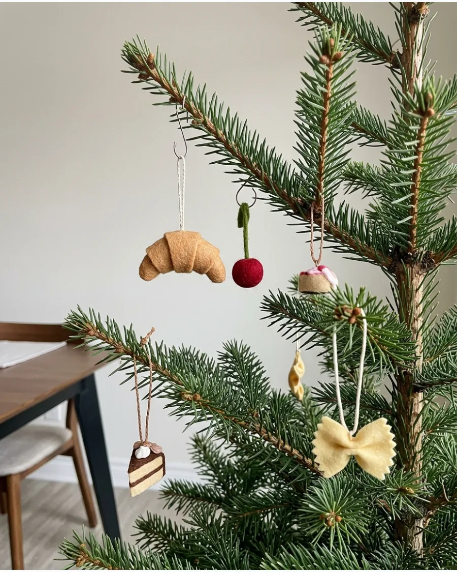 55. Mini Food Christmas Ornaments