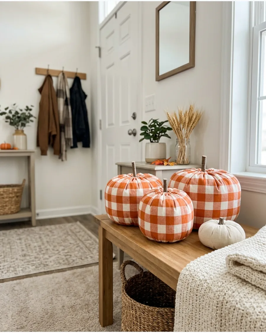 3. DIY Fabric-Covered Pumpkins