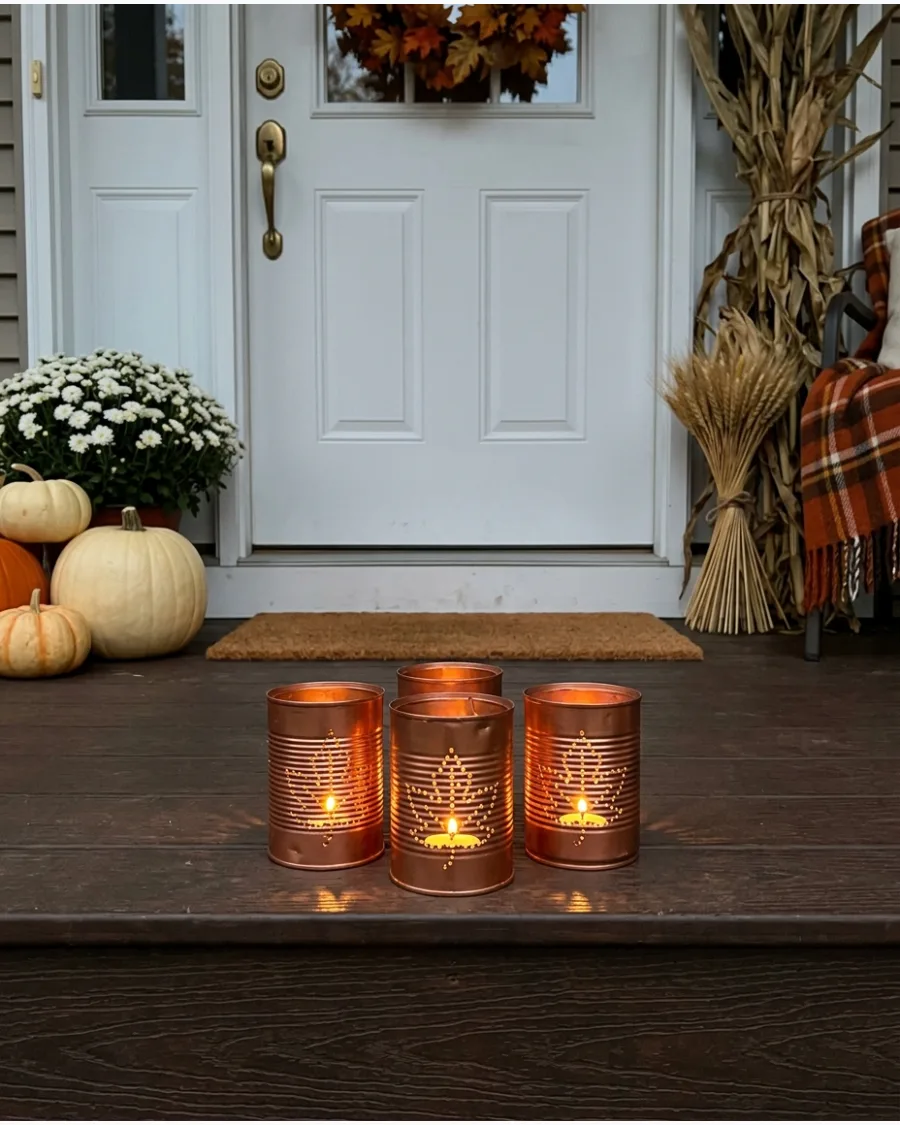 47. DIY Upcycled Tin Can Lanterns