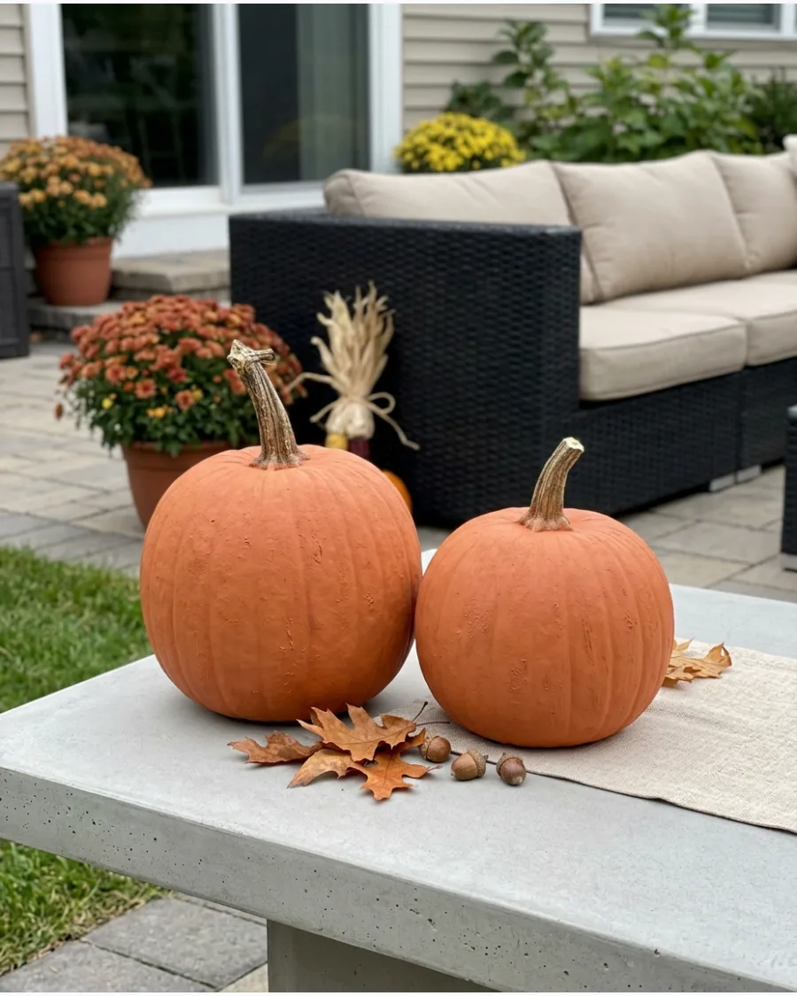 8. DIY Terracotta Pumpkin Decorations