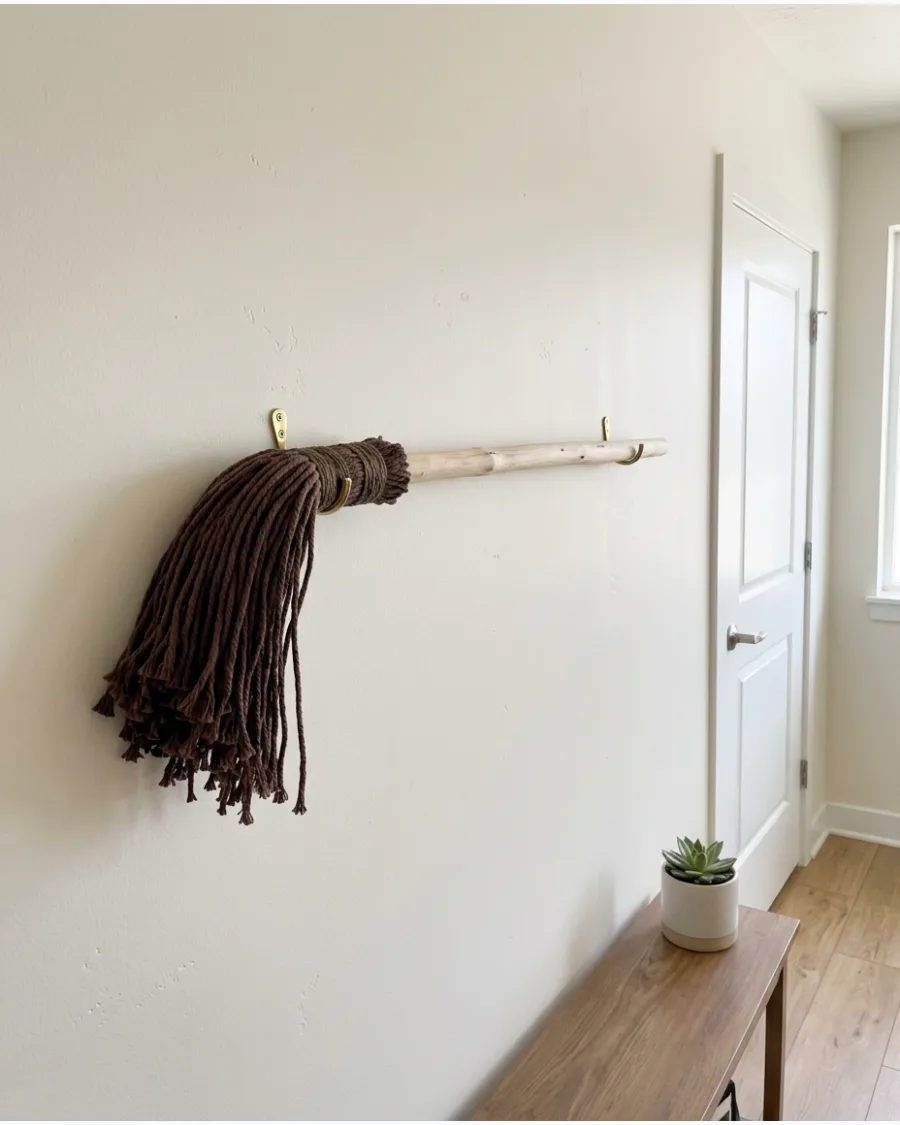 19. Dollar Store Mop Witch Broom