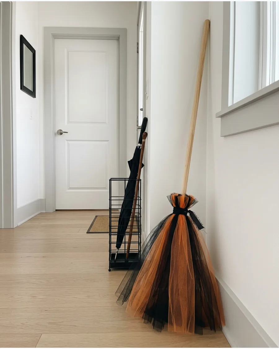 21. Dollar Store Tulle Broom