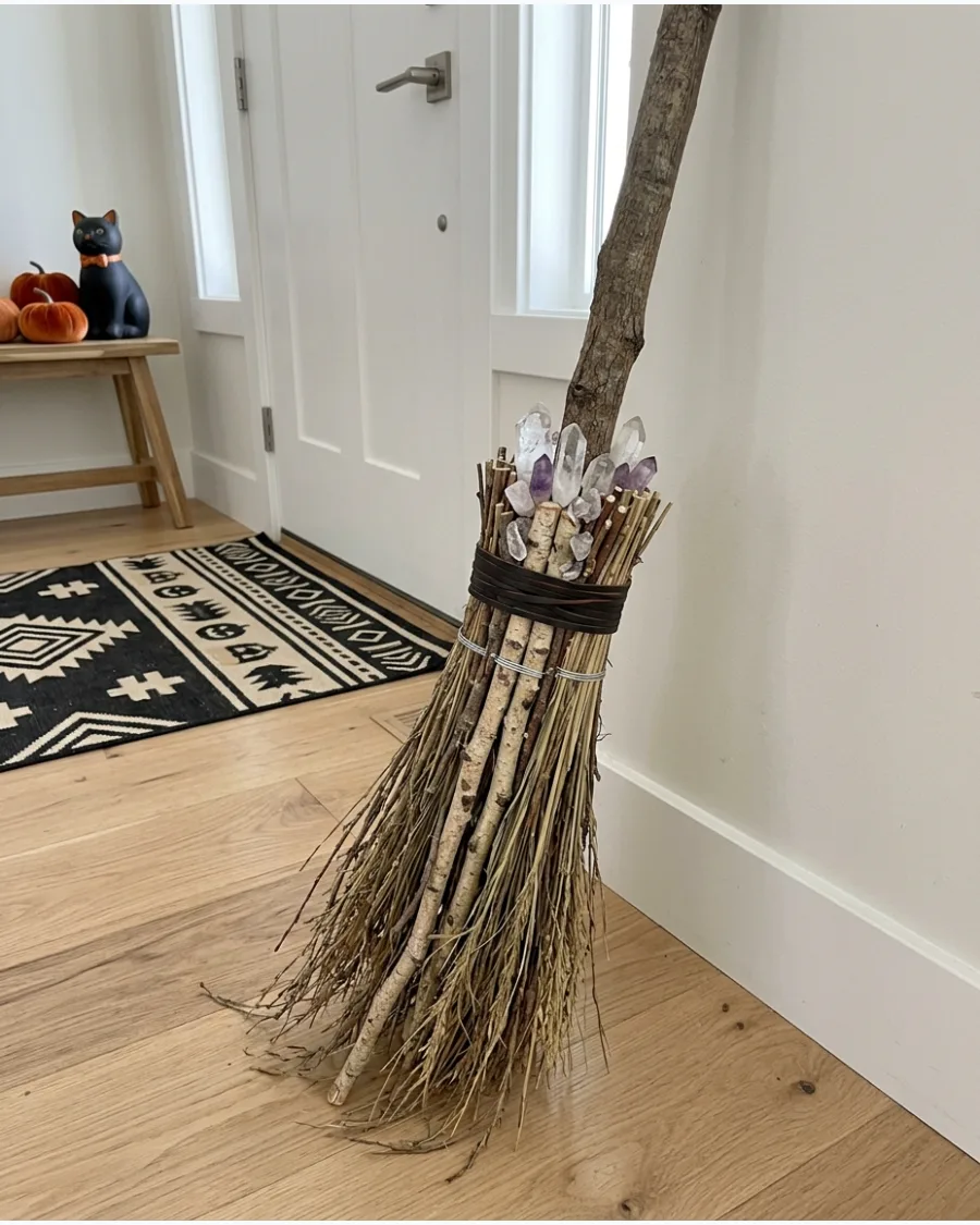 39. Crystal-Inspired Witch Broom