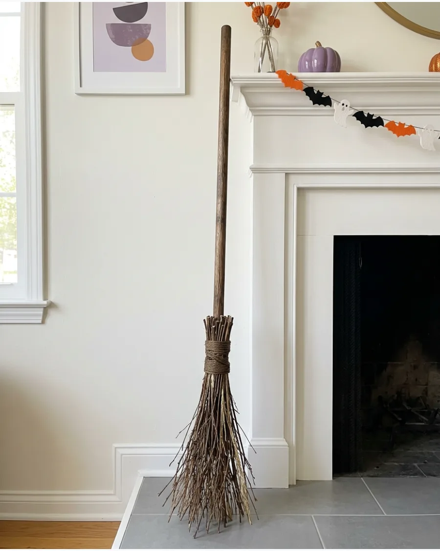 4. Wooden-Dowel Witch Broom