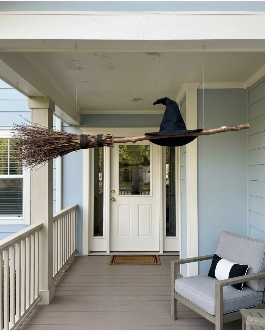 50. Flying Witch Broom Display