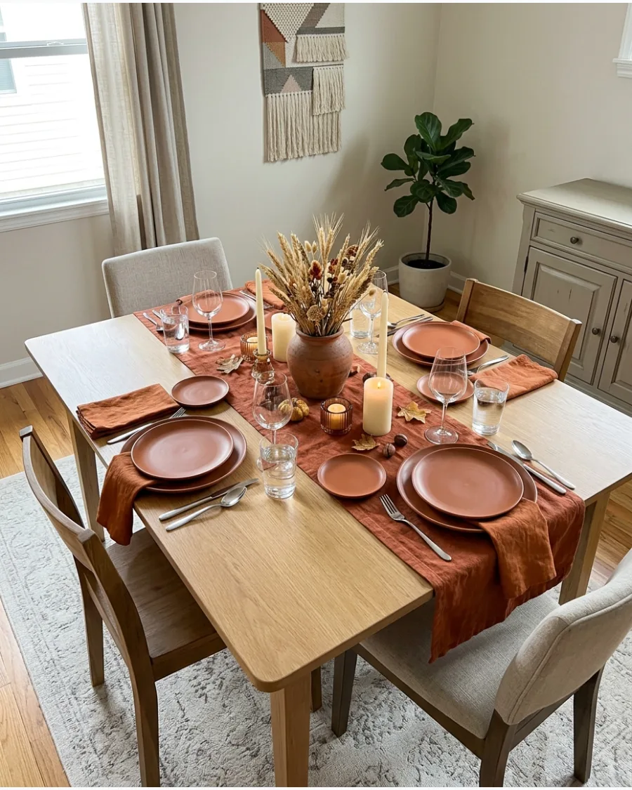 27. Terracotta Friendsgiving Tablescape