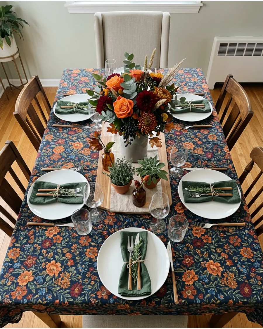 29. Floral Friendsgiving Tablescape