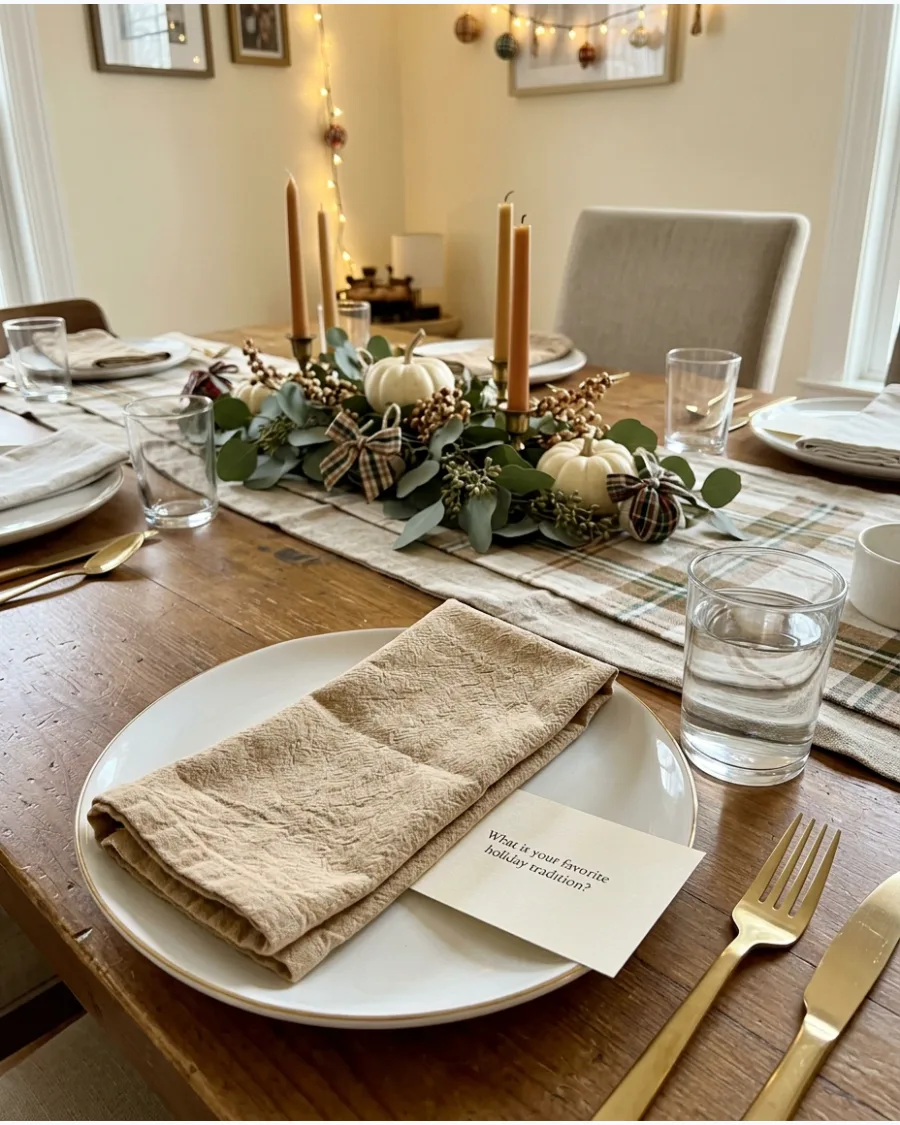 39. Conversation Card Friendsgiving Tablescape