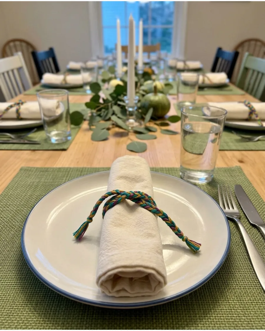 40. Friendship Bracelet Place Setting