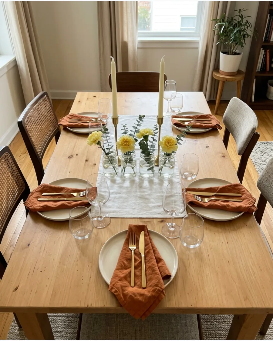 43. Grocery Store Flower Friendsgiving Table